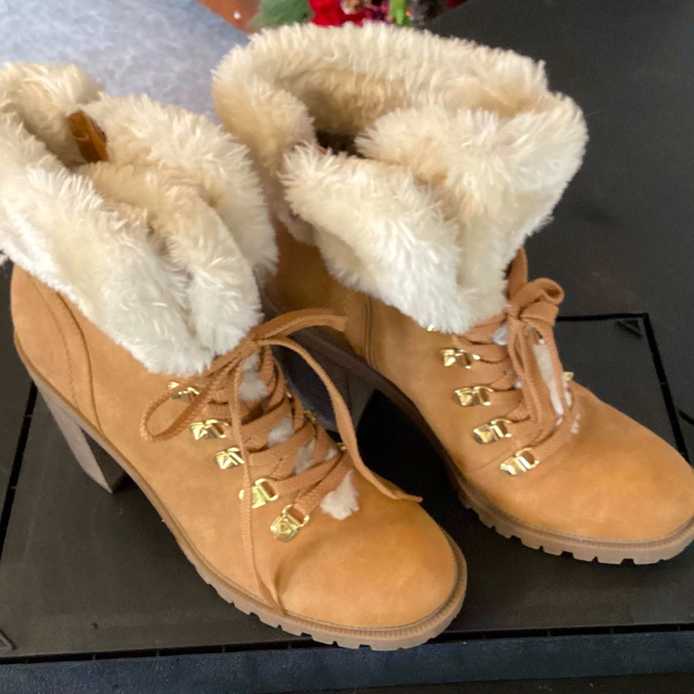 G by Guess Faux Fur Ankle Bootie